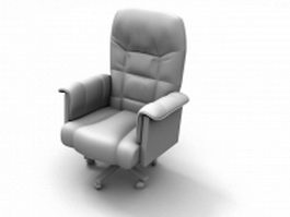 Upholstered executive armchair 3d preview