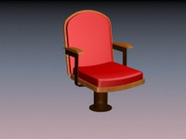 Fixed auditorium seating 3d preview