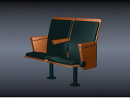 Two seater cinema chair 3d preview