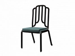 Upholstered dining chair 3d model preview