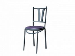 Metal side chair 3d preview