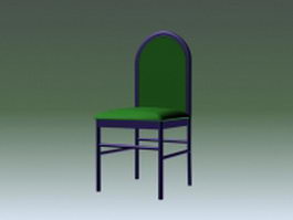 Fiberglass dining chair 3d model preview
