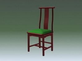 Chinese traditional side chair 3d preview