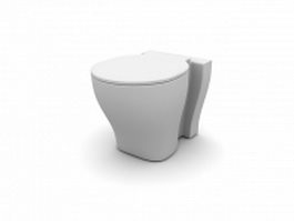 Ellipse toilet 3d model preview