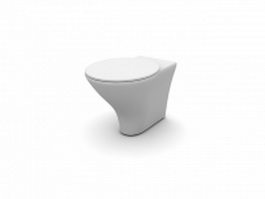 Bathroom ceramic toilet 3d preview