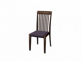 Minimalist dining chair 3d model preview