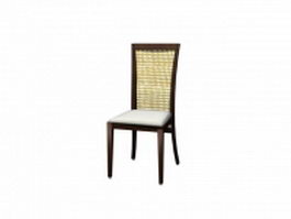 Modern minimalism dining chair 3d model preview