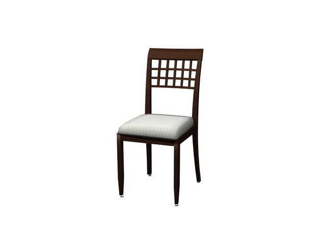 Restaurant wood chair 3d rendering
