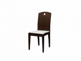 Modern restaurant chair 3d model preview