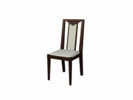 Fashionable dining chair 3d model preview