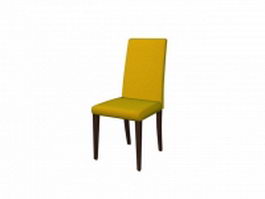 Yellow banquet chair 3d preview