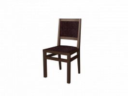 Modern minimalistic dining chair 3d model preview