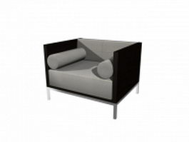 Modern armchair sofa 3d model preview