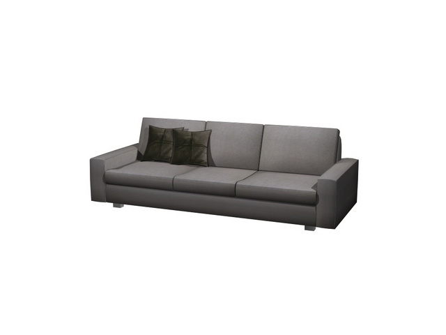 Modern cloth sofa settee 3d rendering