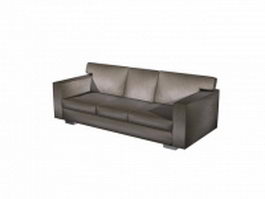 Modern 3 seater sofa 3d preview