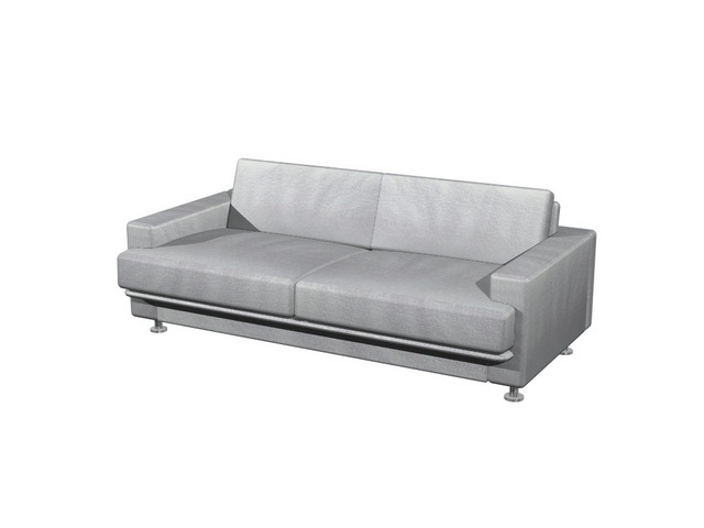 Partial-backed sofa settee 3d rendering