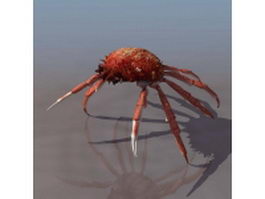 Terrestrial crab 3d model preview
