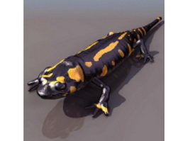 Fire salamander 3d model preview