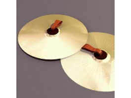 Disc-shaped cymbals 3d preview