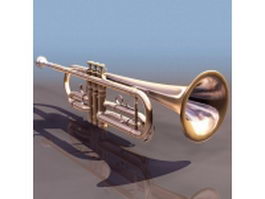 Bass trumpet 3d model preview