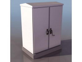 Road lighting electrical control box 3d model preview