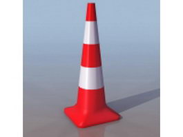 Traffic cone 3d model preview
