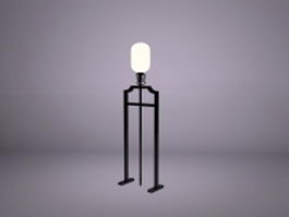 Antique stand lamp 3d model preview
