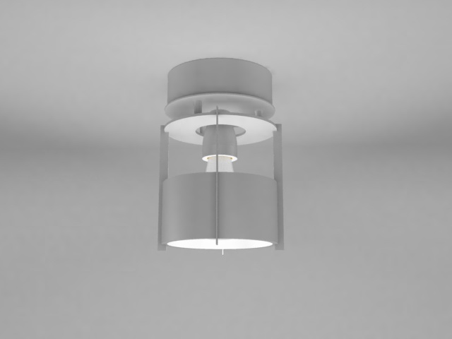Energy saving ceiling light 3d rendering