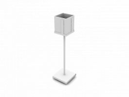 Square floor lamp 3d preview