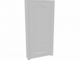 Stave-core moulded door 3d model preview