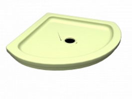 Sector shower tray 3d preview