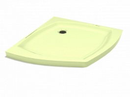 Flat shower tray 3d preview