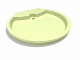 Deep shower tray 3d preview