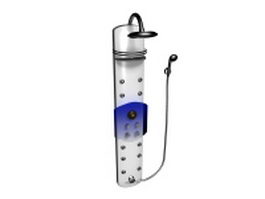 Jet spa shower panel 3d model preview