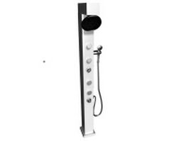 Shower column with hand shower 3d model preview