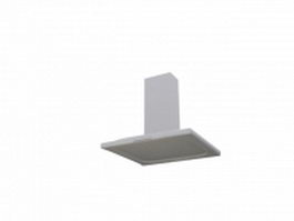Ducted extractor hood 3d model preview