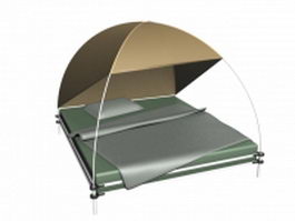 Outdoor tent bed 3d model preview