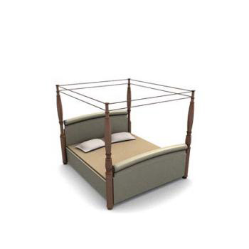 Modern canopy bed 3d rendering
