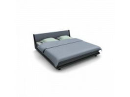 Contemporary platform bed 3d model preview