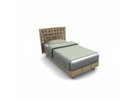 Latticework single bed 3d model preview