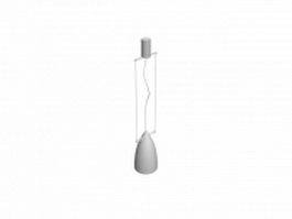 Ceiling hanging lamp 3d model preview