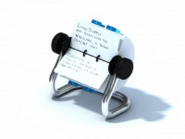 Rolodex card holder 3d preview