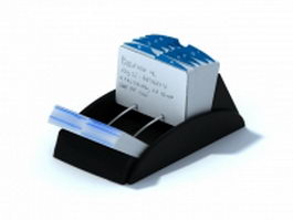 Rolodex name card box 3d preview