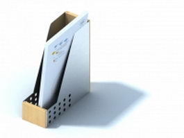 Wooden folder holder 3d model preview