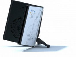 Desk book and document holder 3d preview