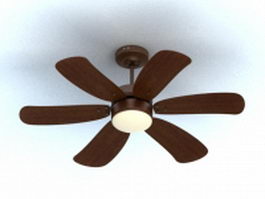 Ceiling mounted fan 3d model preview