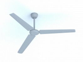 Industrial ceiling fan 3d model preview