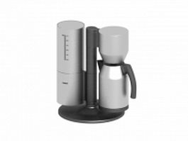 Home coffee machine 3d model preview