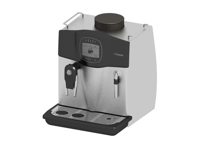 Capsule coffee machine 3d rendering