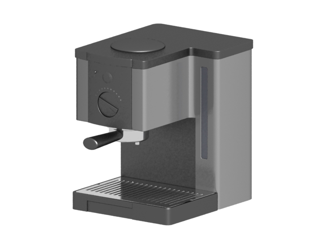 Electric coffee maker 3d rendering